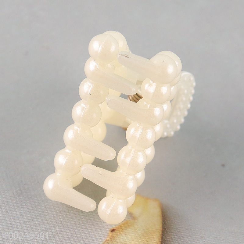 Factory Price 6PCS Pearl Hair Claw Clips Strong Hold Fashion Hair Clips