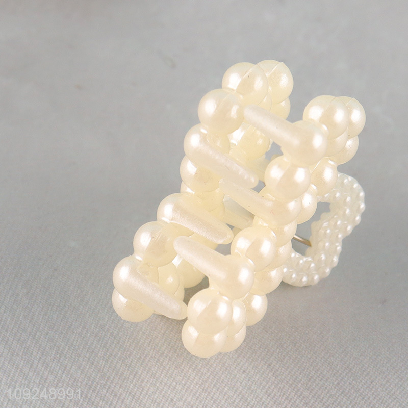 New Product 6PCS Pearl Hair Claw Clips Pearl Hair Clips Hair Accessories