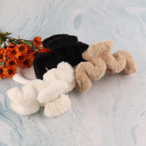 Factory Supply Plush Hair Claw Clips Strong Hold Fashion Hair Clips