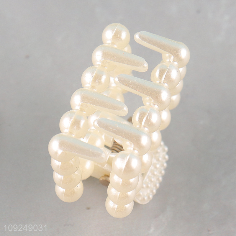 Online Wholesale 6PCS Pearl Hair Claw Clips Hair Jaw Clips for Women Girls