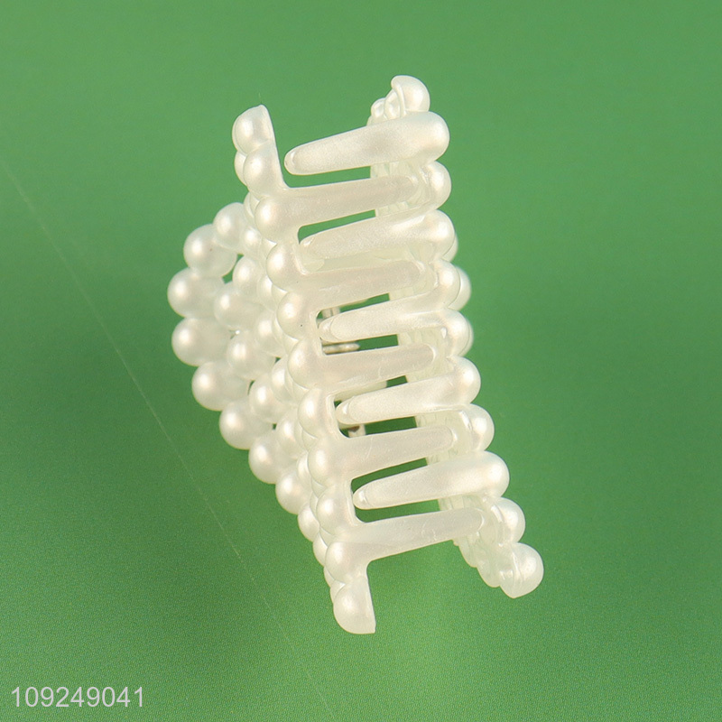 New Arrival 6PCS Pearl Hair Claw Clips Small Hair Clips for Thick Hair