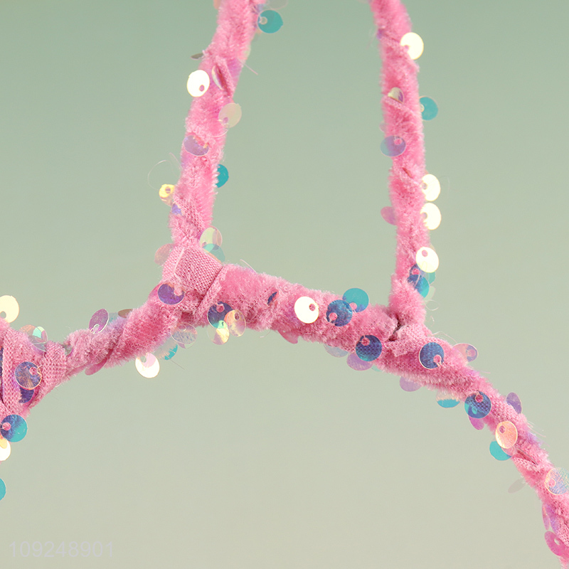 Online Wholesale Bunny Ears Headband Fashion Hair Hoop Headband for Paries