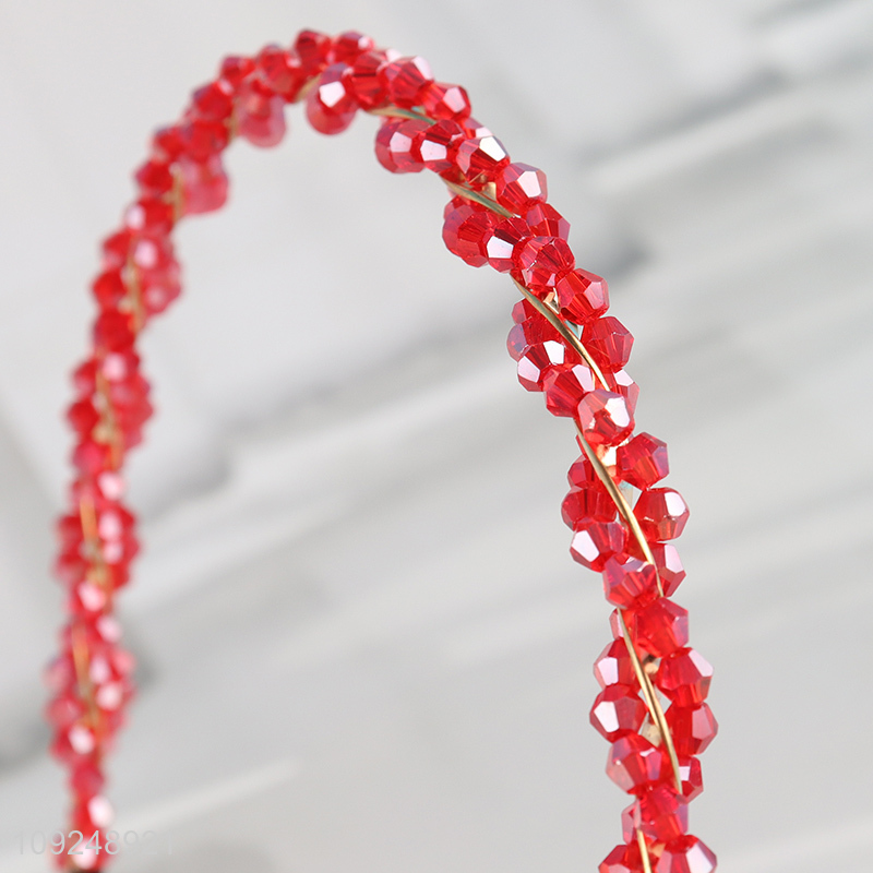 China Imports Beaded Headband Beaded Hair Hoop Fashion Hairbands for Women