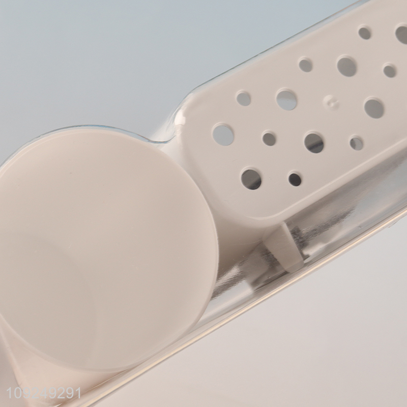 Factory Supply Wall Mounted Suction Cup Mouthwash Cup and Toothbrush Holder Set