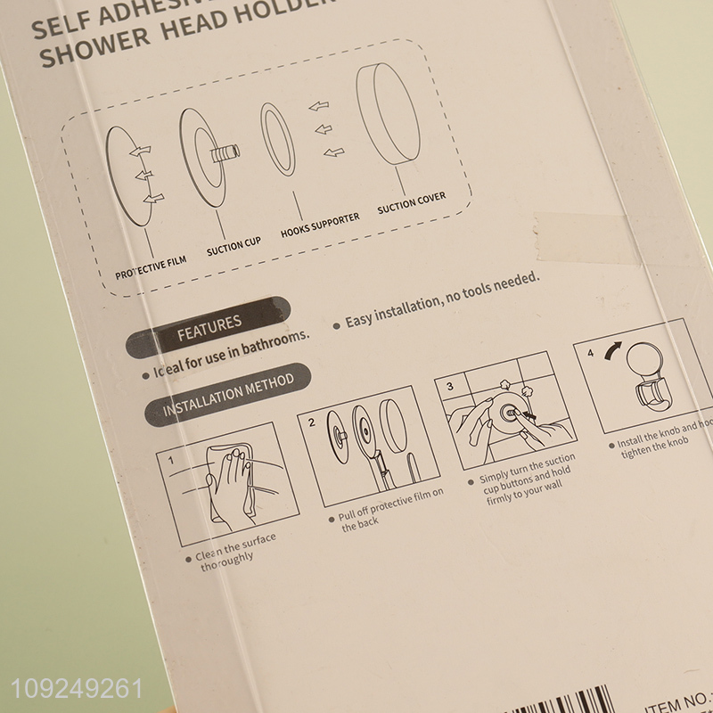 Factory Price Plastic Shower Head Holder Waterproof Suction Cup Shower Head Holder