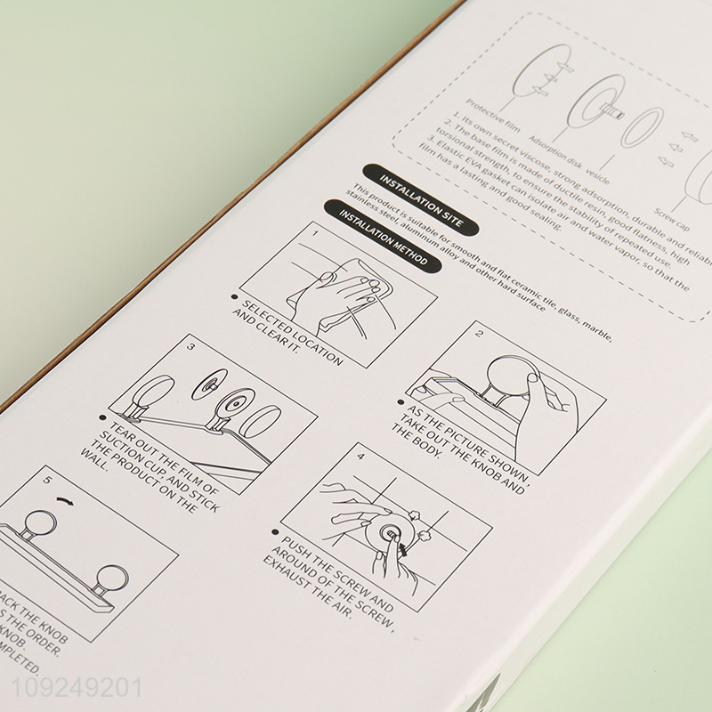 Online Wholesale Heavy Duty Wall Mounted Bathroom Storage Shelf with Suction Cups