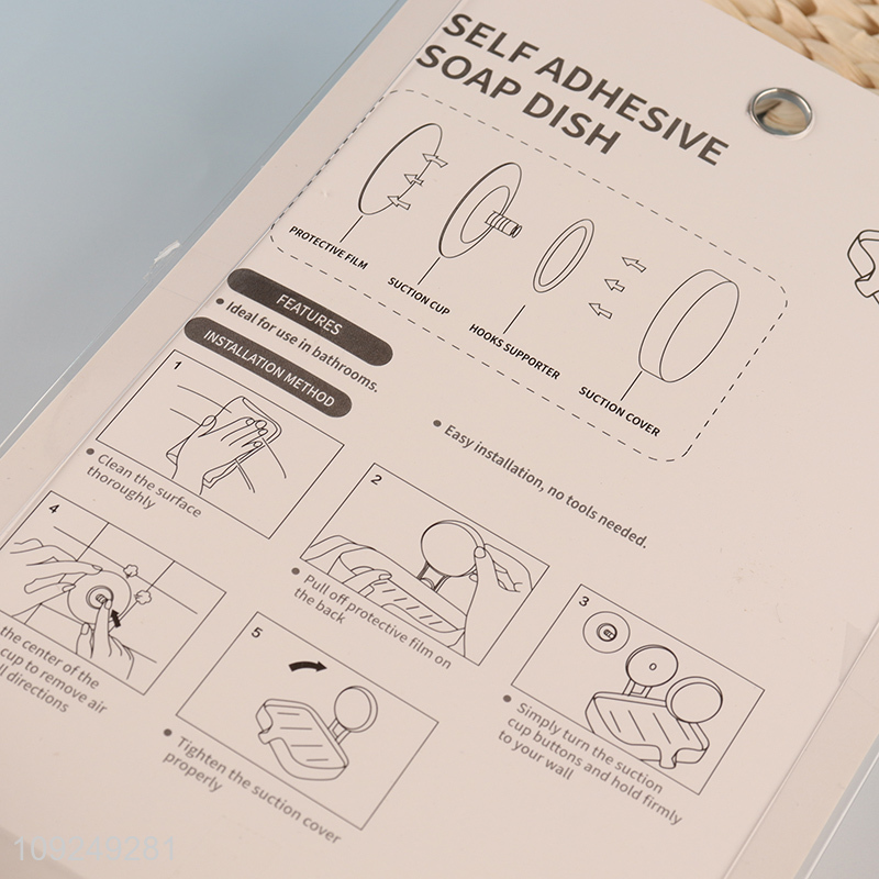 Online Wholesale Suction Cup Soap Holder No Drilling Wall Mounted Soap Dish