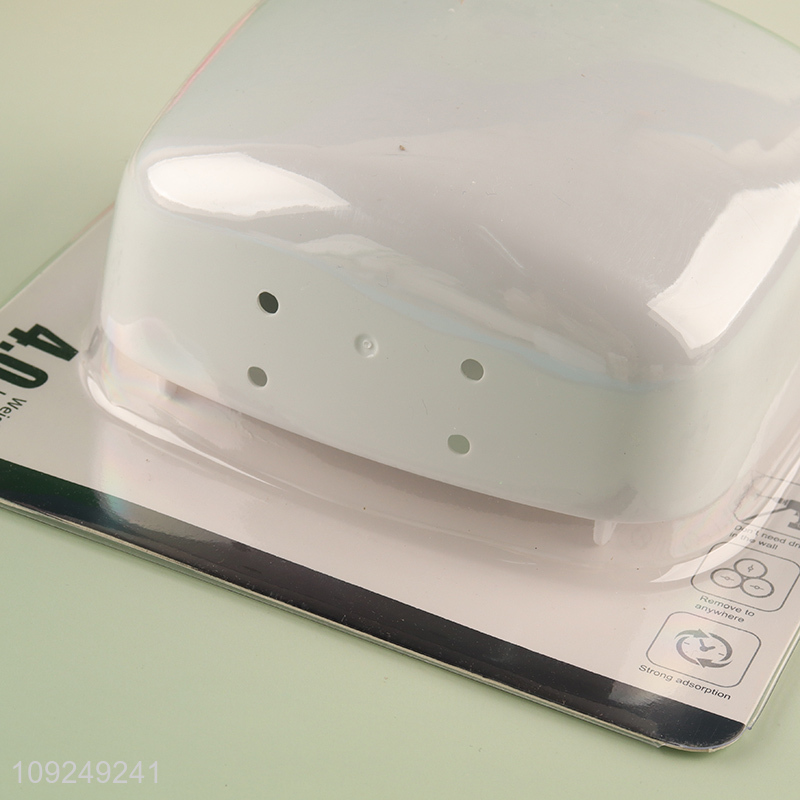 High Quality Wall Mounted Suction Cup Plastic Storage Box for Kitchen Bathroom