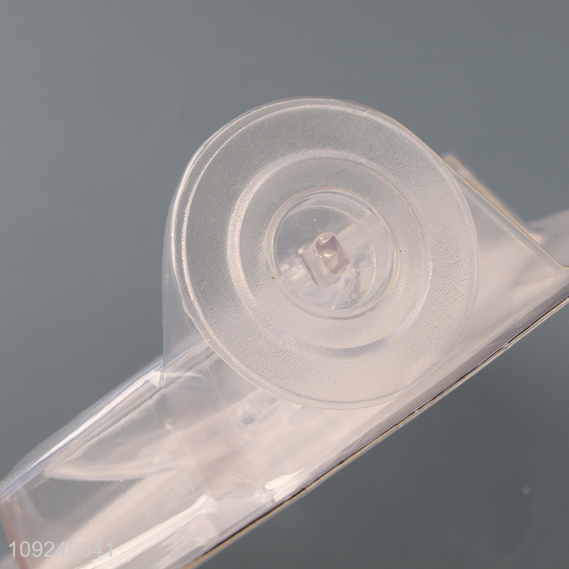 China Wholesale Suction Cup Plastic Soap Holder Clear Wall Mounted Soap Dish