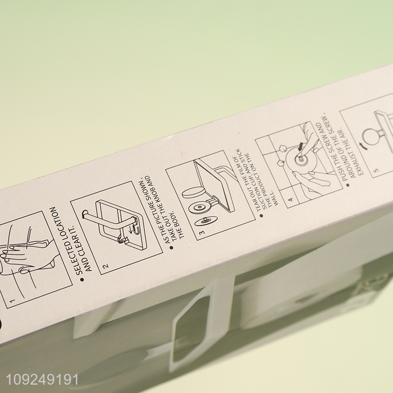 Factory Supply Bathroom Toilet Paper Towel Holder Phone Holder with Suction Cup