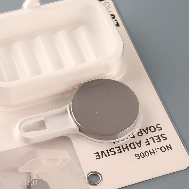 Good Quality Wall Mounted Suction Cup Plastic Soap Holder for Bathroom