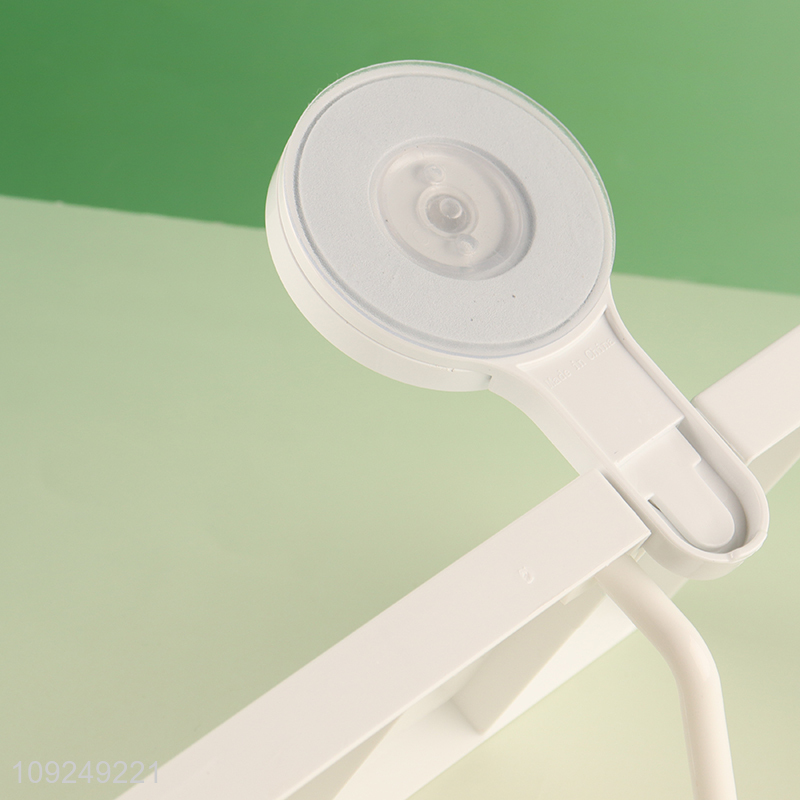 Good Quality Wall Mounted Bathroom Storage Shelf Tower Holder with Suction Cups