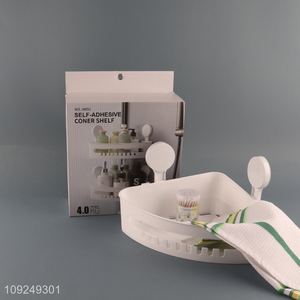 New Arrival Plastic Corner Shower Caddy Suction Cup Plastic Shower Caddy Organizer