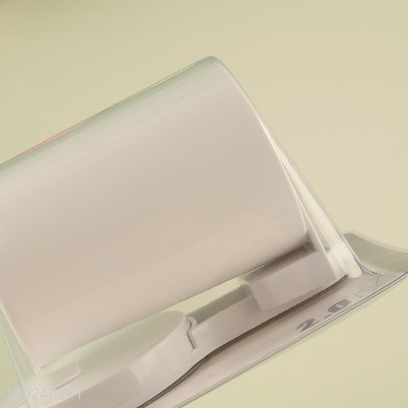 China Imports Suction Cup Toothbrush Organizer with Mouthwash Cup for Bathroom