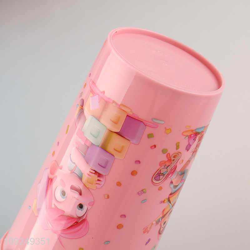 Good Quality Kids Toddlers Dinnerware Set Plastic Dinner Plate and Water Bottle Set