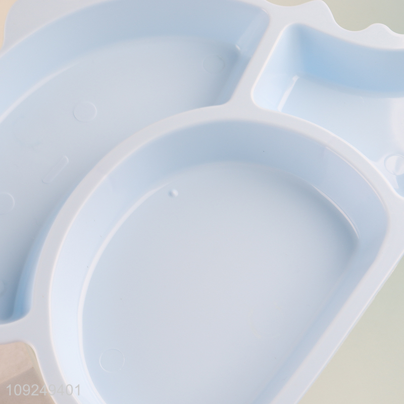 New Product Kids Plastic Dinnerware Set with Dinner Plate, Spoon, Fork & Water Bottle