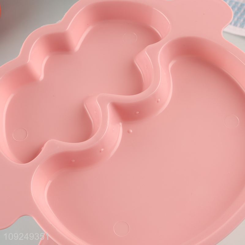 Good Quality Kids Toddlers Dinnerware Set Plastic Dinner Plate and Water Bottle Set