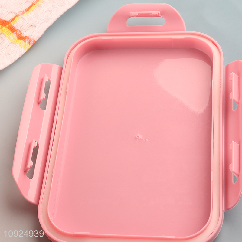 Hot Selling Portable Bpa Free Plastic Lunch Box and Water Bottle Set for Kids