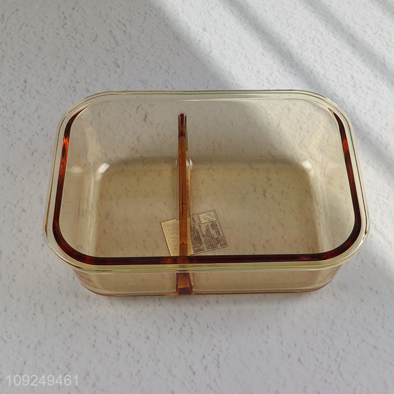 Hot products 2compartment glass food container preservation box lunch box for sale