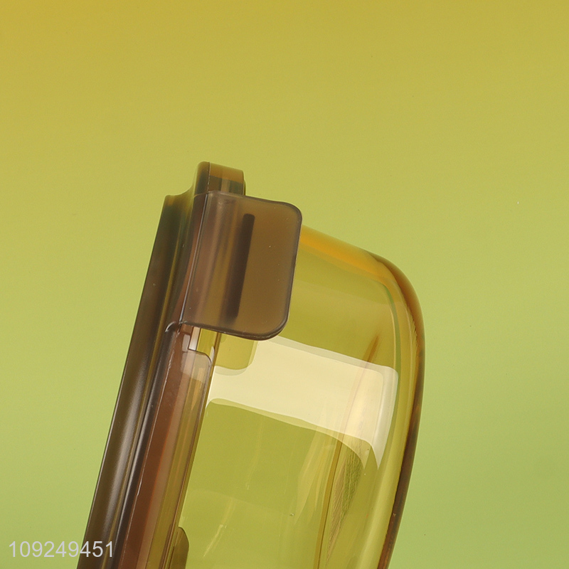 Popular products round home kitchen sealed glass food container preservation box