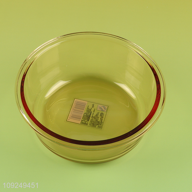 Popular products round home kitchen sealed glass food container preservation box