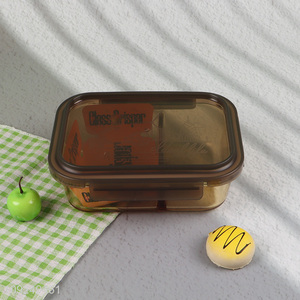 Hot products 2compartment glass food container preservation box lunch box for sale