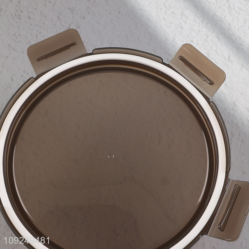 Yiwu market round home kitchen 2compartment glass food container preservation box lunch box