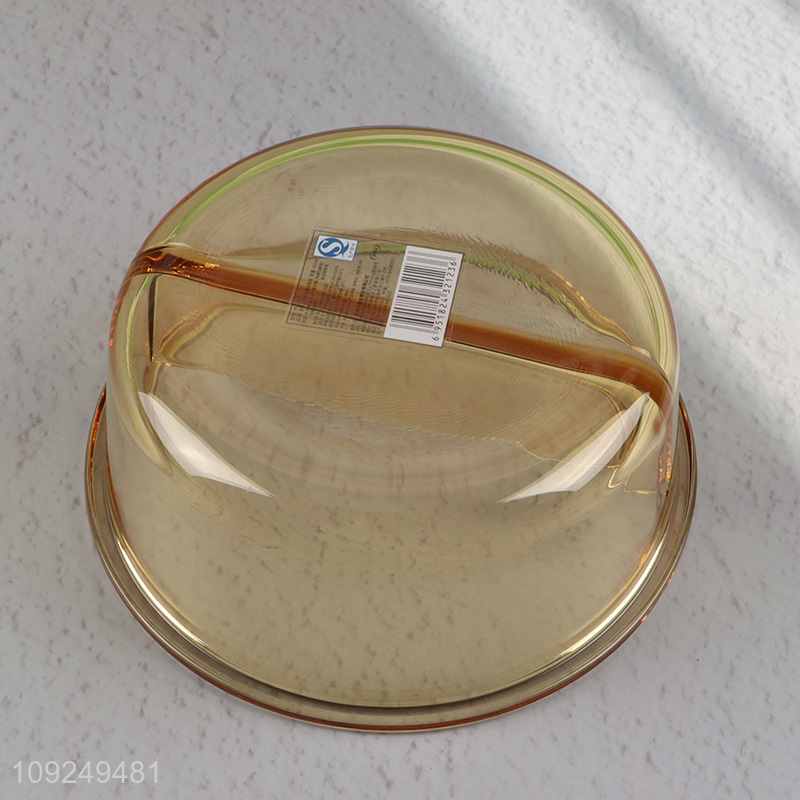 Yiwu market round home kitchen 2compartment glass food container preservation box lunch box