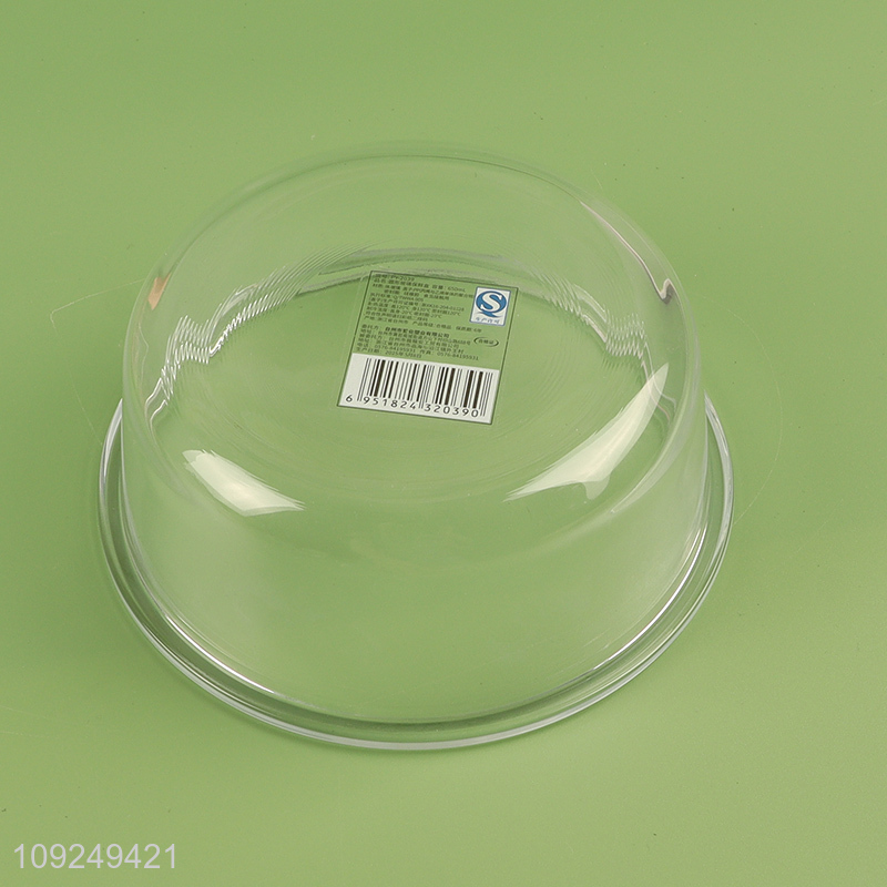 Top selling round home kitchen glass food container preservation box with lid