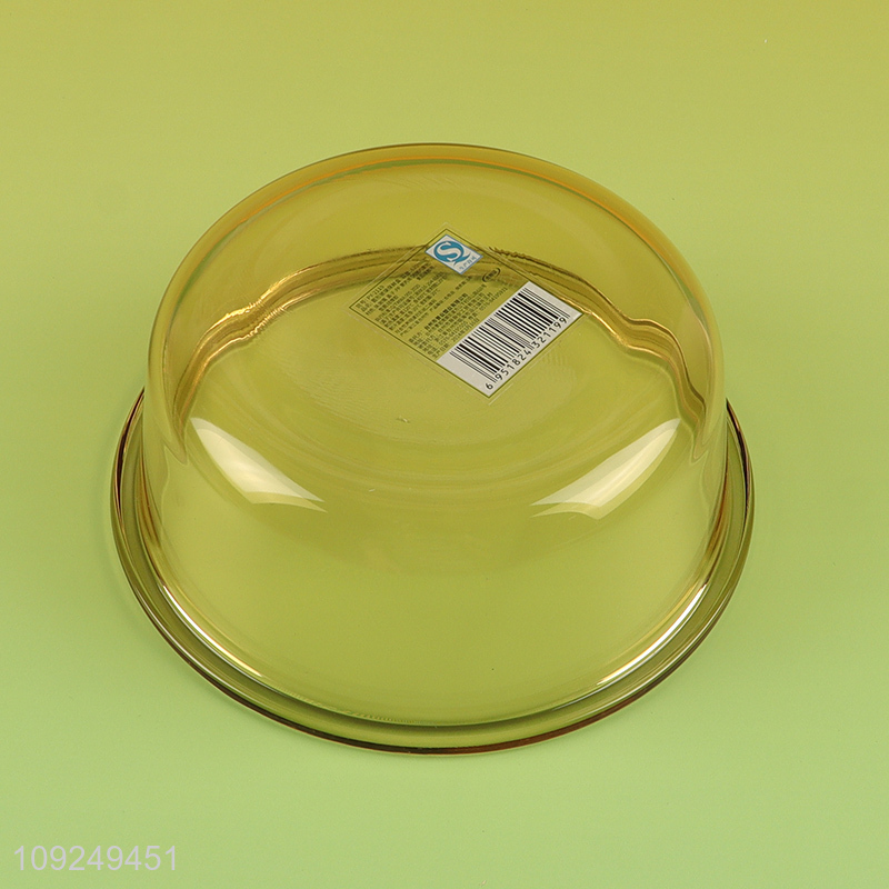 Popular products round home kitchen sealed glass food container preservation box