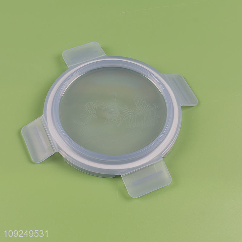 China wholesale round clear glass food container preservation box crisper