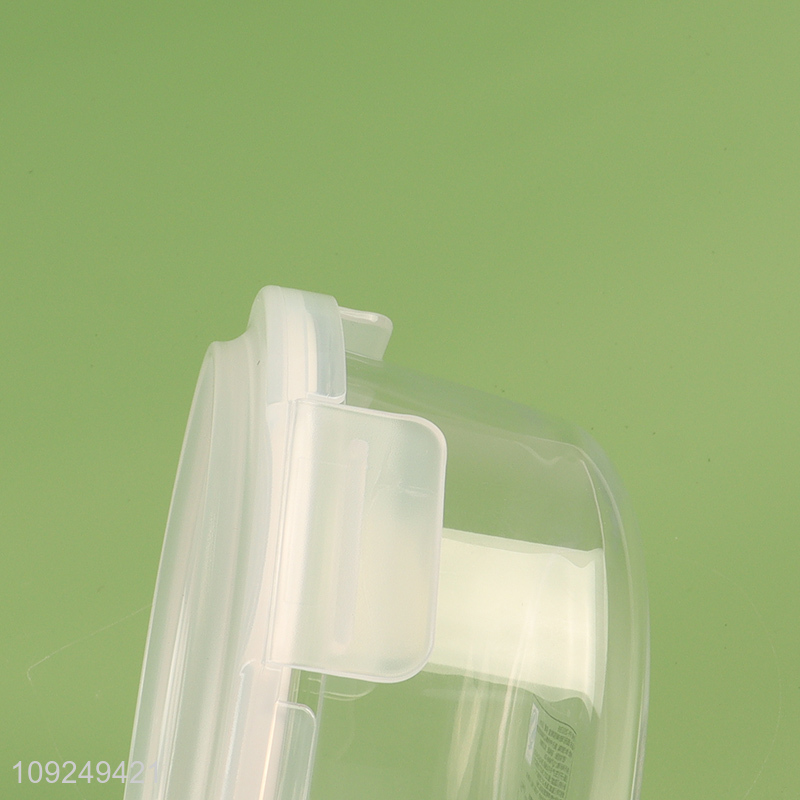 Top selling round home kitchen glass food container preservation box with lid