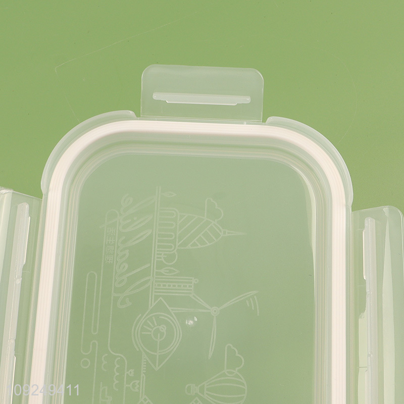 China factory rectangle glass food container preservation box for home kitchen