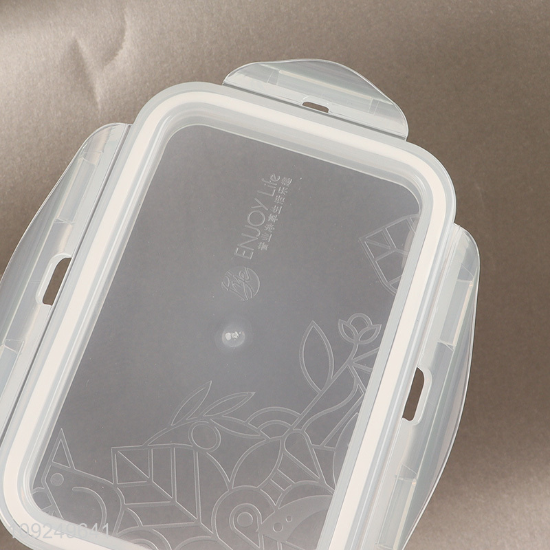 Good price rectangle 820ml plastic food container preservation box crisper