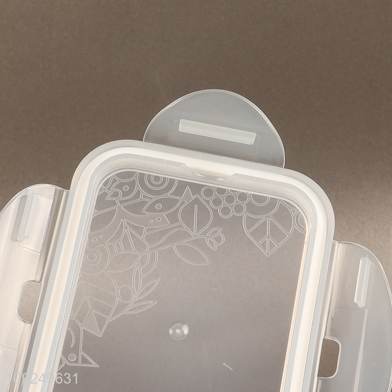 Top sale rectangle plastic food container preservation box crisper wholesale