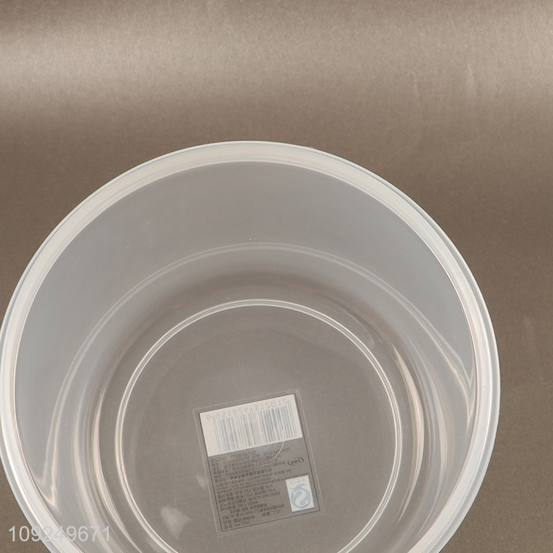 Top sale round sealed plastic food container preservation box crisper wholesale