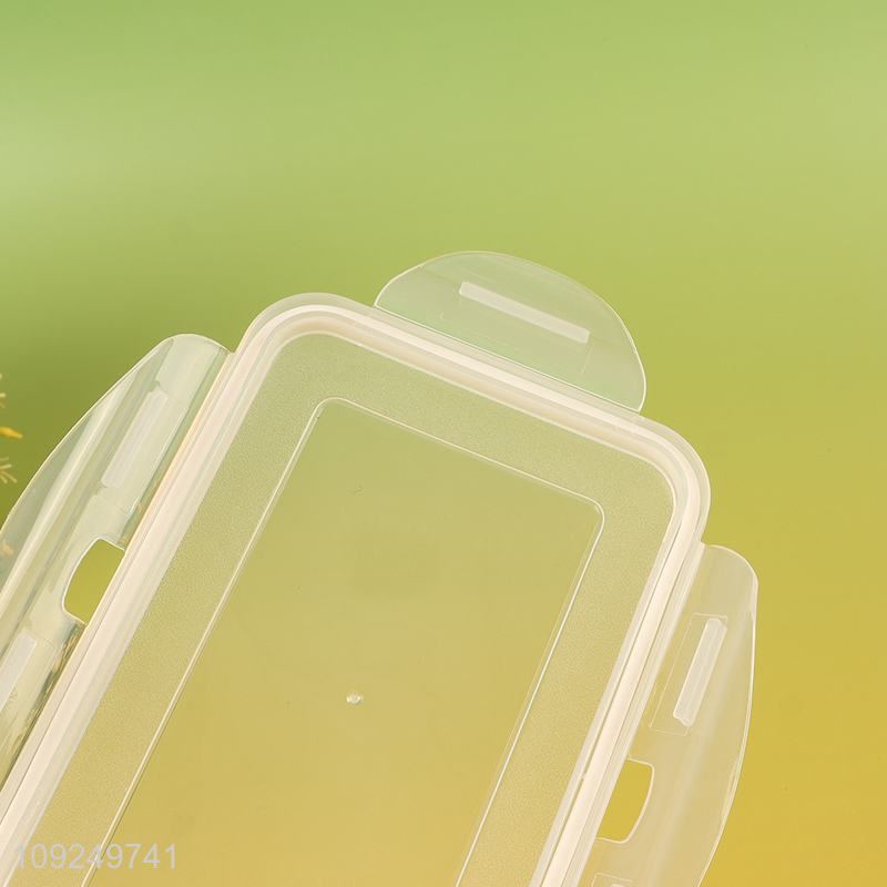 Popular products 1000ml rectangle plastic food container preservation box crisper