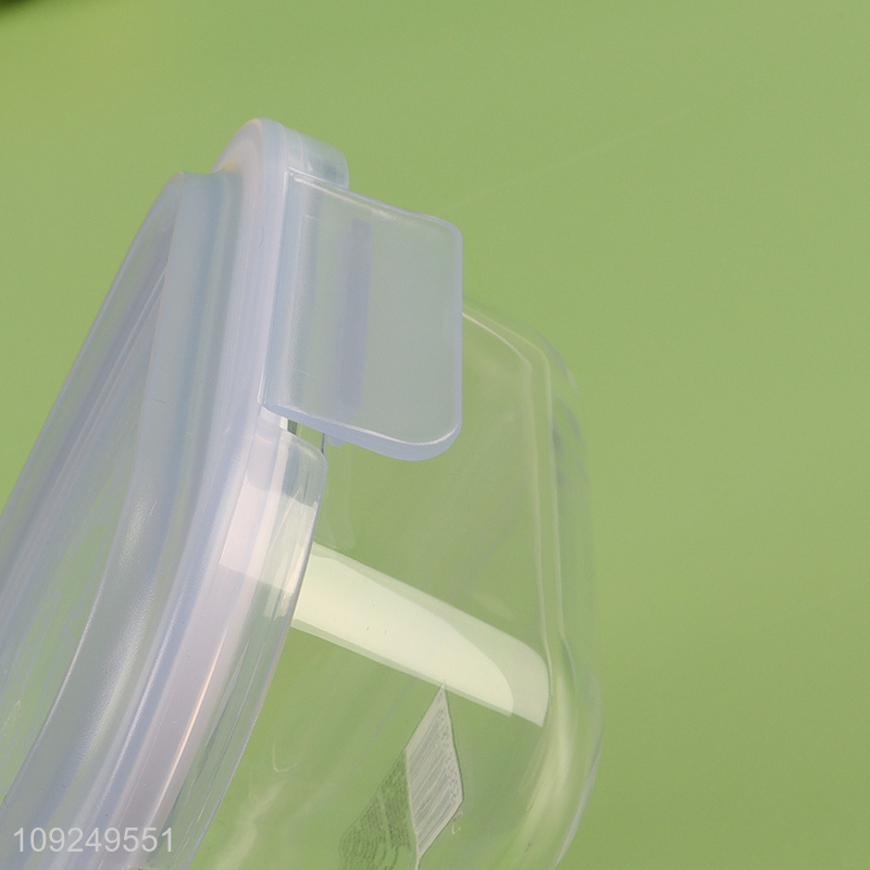 Hot selling rectangle clear glass food container preservation box wholesale