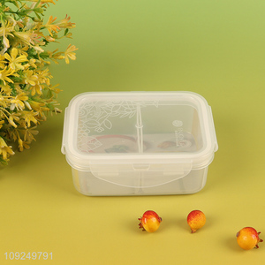 China wholesale 2compartment plastic food container preservation box for home kitchenn