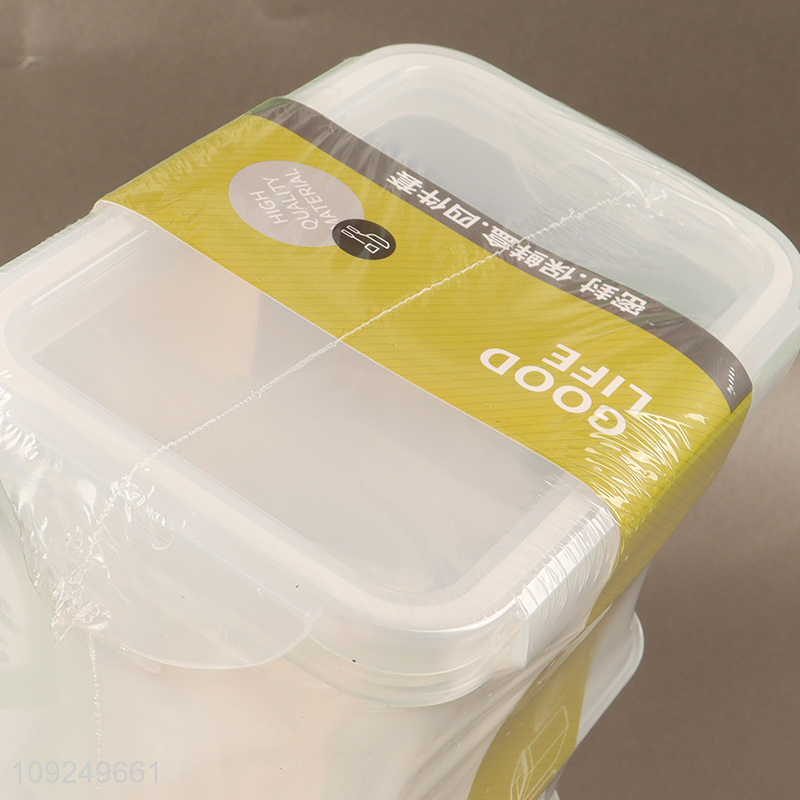 Latest products 4pcs plastic food container preservation box crisper set