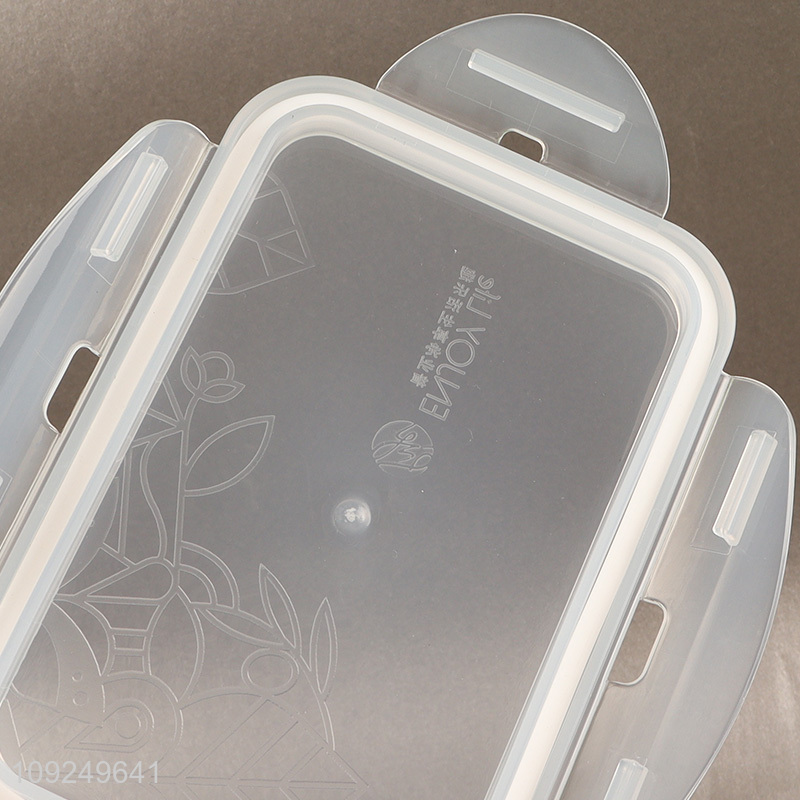 Good price rectangle 820ml plastic food container preservation box crisper