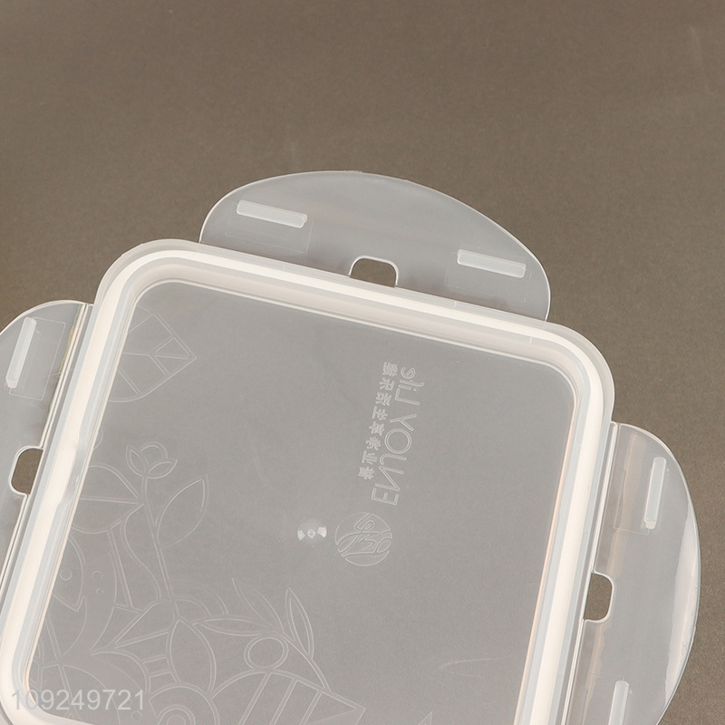 Best selling 1.32L square plastic food container preservation box crisper wholesale