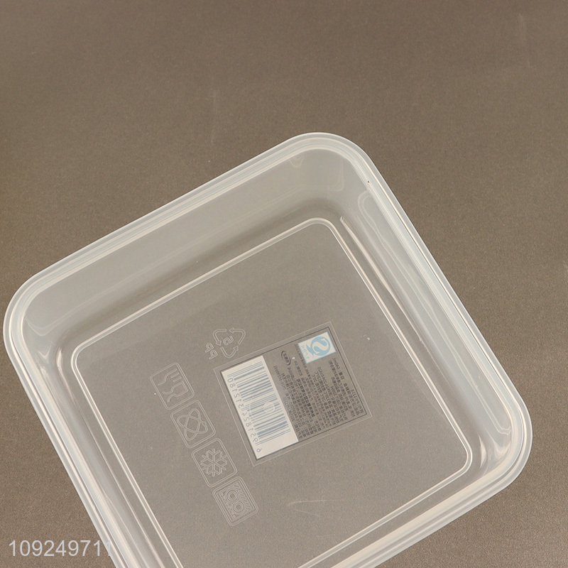 China products square sealed plastic food container preservation box crisper