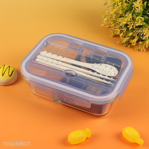 Latest products 2compartment rectangle glass food container preservation box lunch box