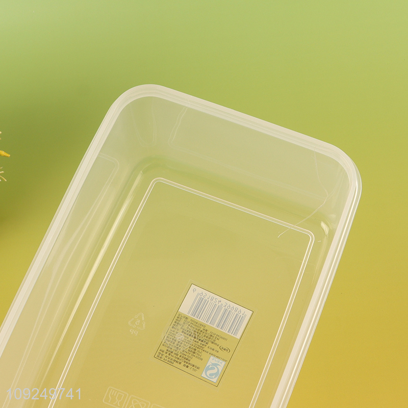 Popular products 1000ml rectangle plastic food container preservation box crisper