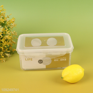Popular products 1000ml rectangle plastic food container preservation box crisper