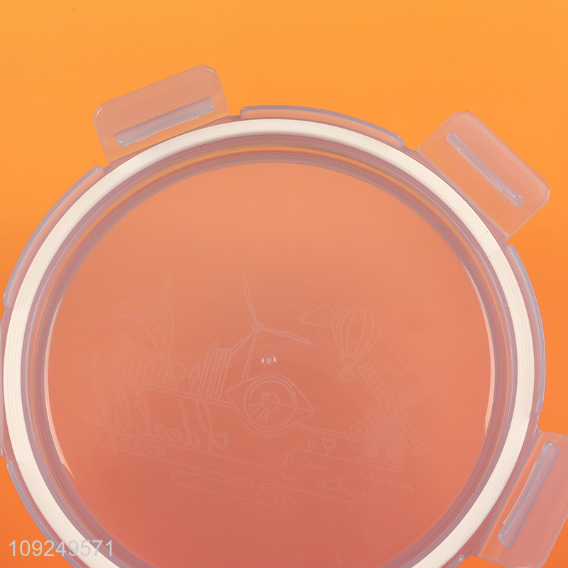 Most popular round 950ml sealed glass food container preservation box