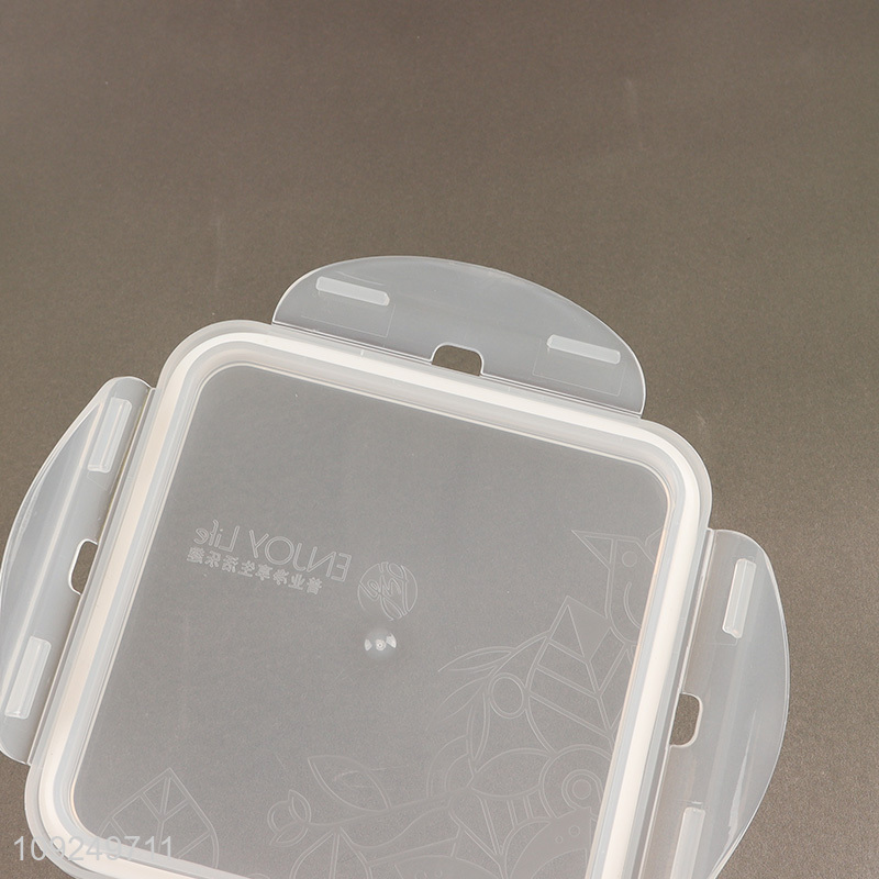 China products square sealed plastic food container preservation box crisper