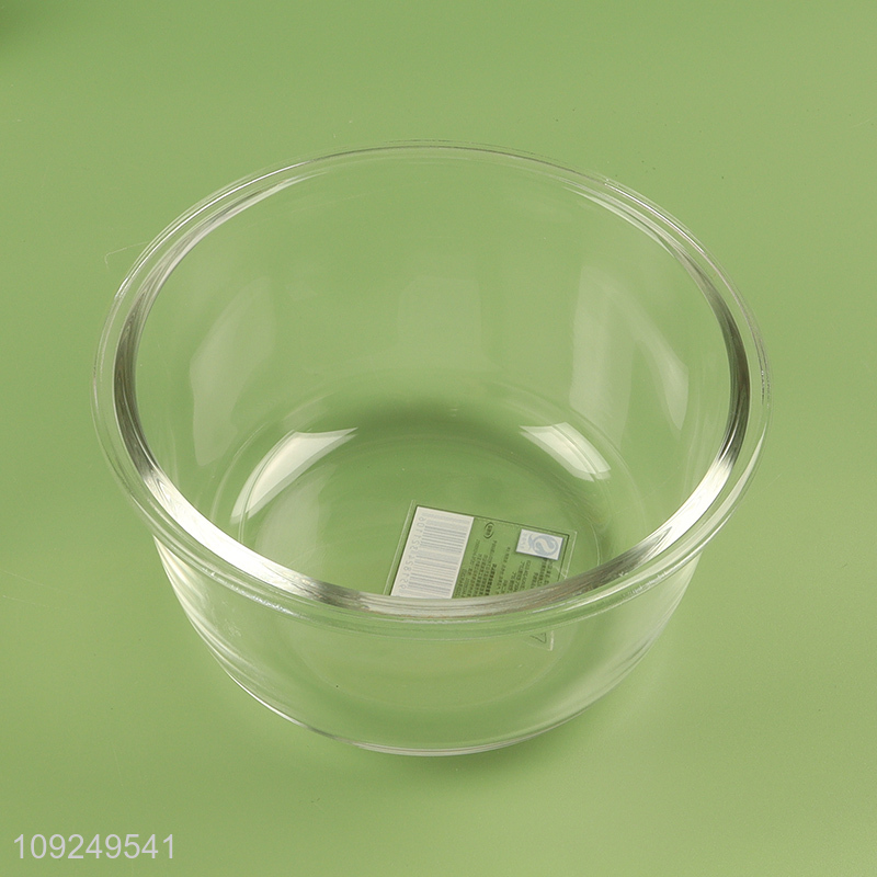 Hot items round sealed glass food container preservation box with lid