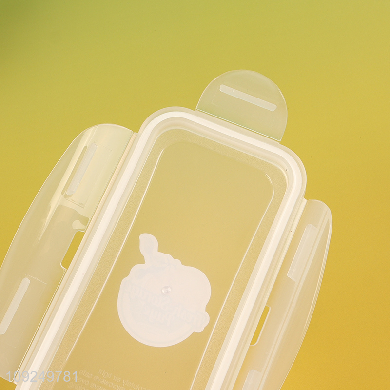 Top quality 3compartment rectangle plastic food container preservation box for sale